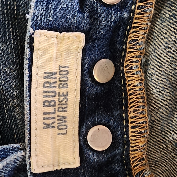 Y2K Abercrombie and Fitch Button Fly Low Rise Kilburn Bootcut Jeans Size 30x30 - Picture 3 of 11